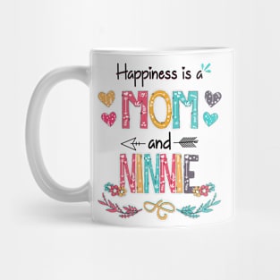 Happiness Is A Mom And Ninnie Wildflower Happy Mother's Day Mug